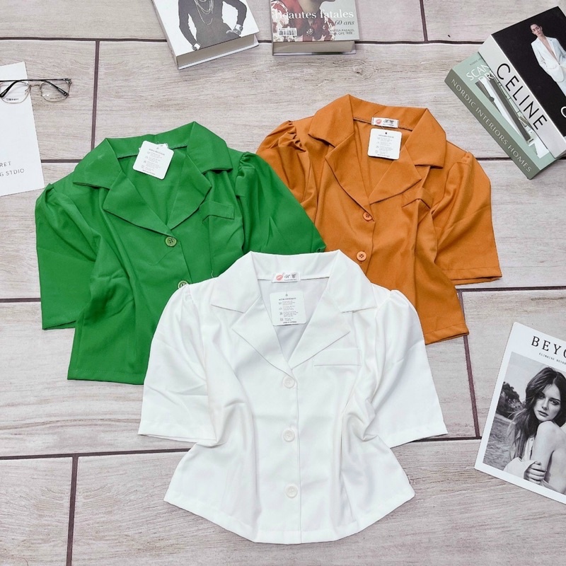 ÁO KIỂU THIẾT KẾ FORM NGẮN