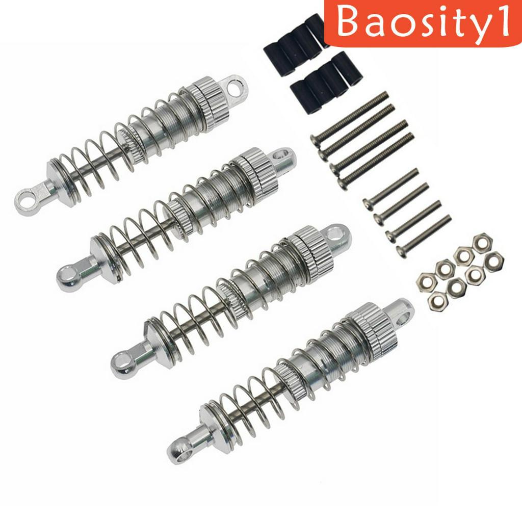 Set 4 Bộ Giảm Xóc Trước Sau 65mm Bằng Nhôm Cho RC 1 / 16 WPL C14 / C24 / C34 / C34KM / C44KM MN90 / MN91 / MN45 / MN99 / MN99S / MN40