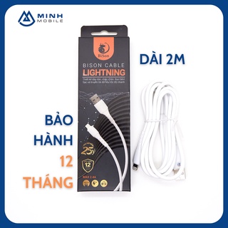 Cáp iPhone sạc nhanh BISON siêu bền, bảo hành 12 tháng