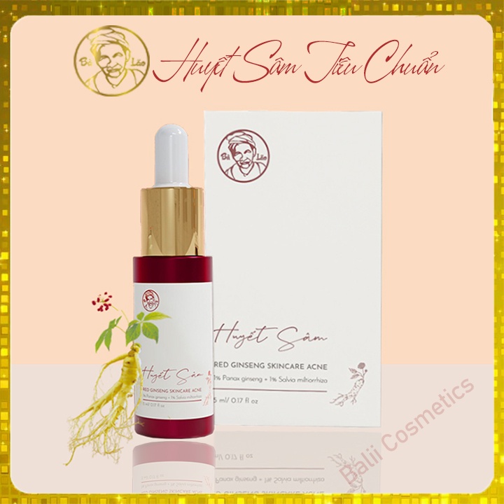 Tinh chất huyết sâm Bà Lão bản tiêu chuẩn sạch mụn , sẹo, thâm , 5ml