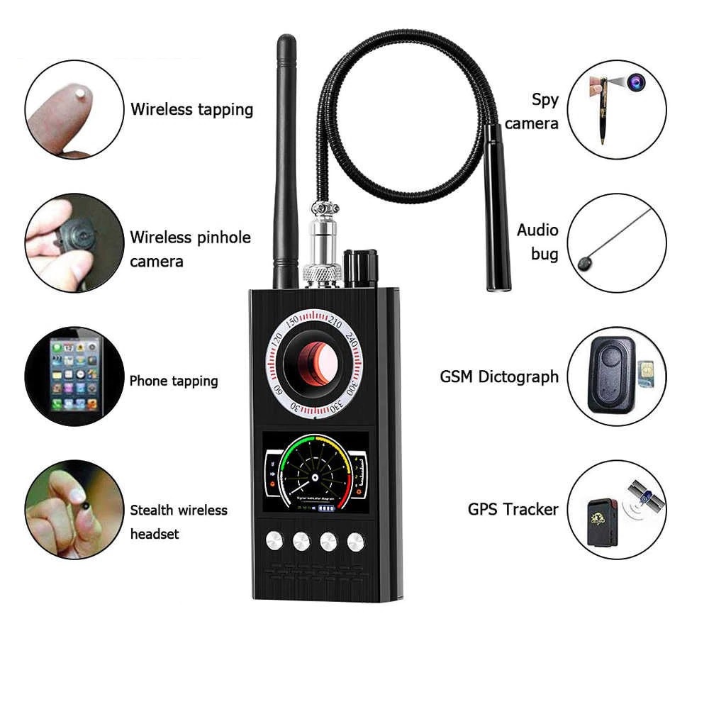 Thiết Bị Dò Tìm Phát Hiện Camera, GPS, Nghe Trộm, Phát Sóng Không Dây K68