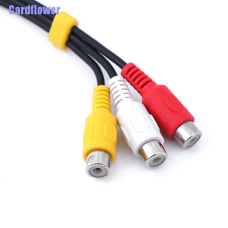(Hàng Mới Về) Cáp Chuyển Đổi Âm Thanh / Hình Ảnh Từ 3.5mm Sang 3 Rca 1