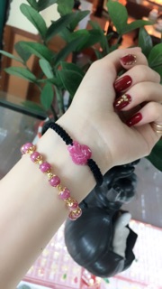 Vòng tết hồ ly ruby thiên nhiên