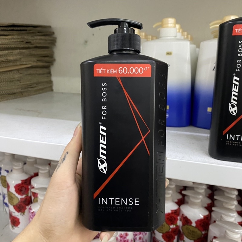 Combo Dầu gội nước hoa 650g + Sữa tắm nước hoa X-Men for Boss Intense 650g