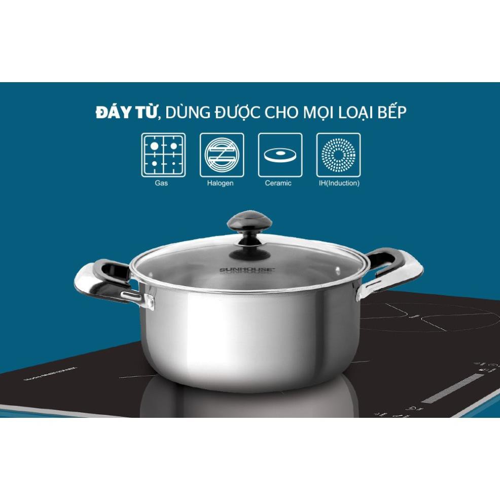 Bộ nồi inox 1 đáy Sunhouse SH365 💘 CHÍNH HÃNG 💘