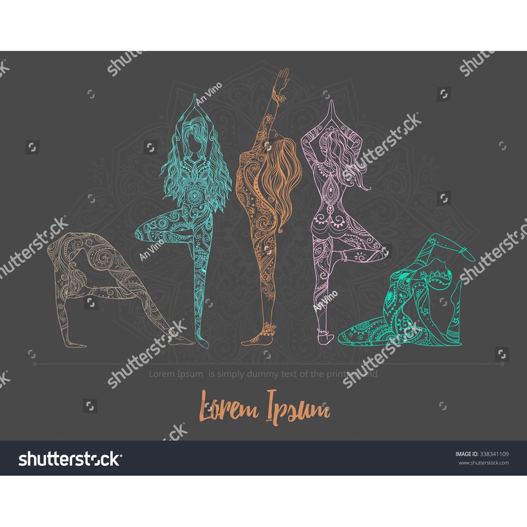 Tranh lụa 3d trang trí chủ đề Yoga Thước 1,5m x 2m YOGA 12