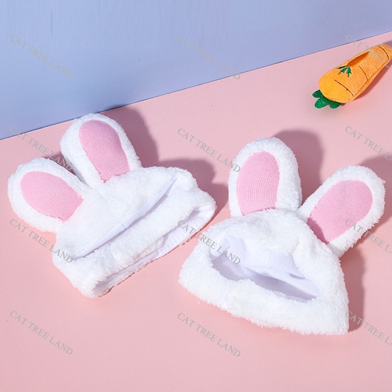 MŨ  TAI THỎ CHO CHÓ MÈO, GIÚP GIỮ ẤM - QUẦN ÁO THÚ CƯNG THỜI TRANG