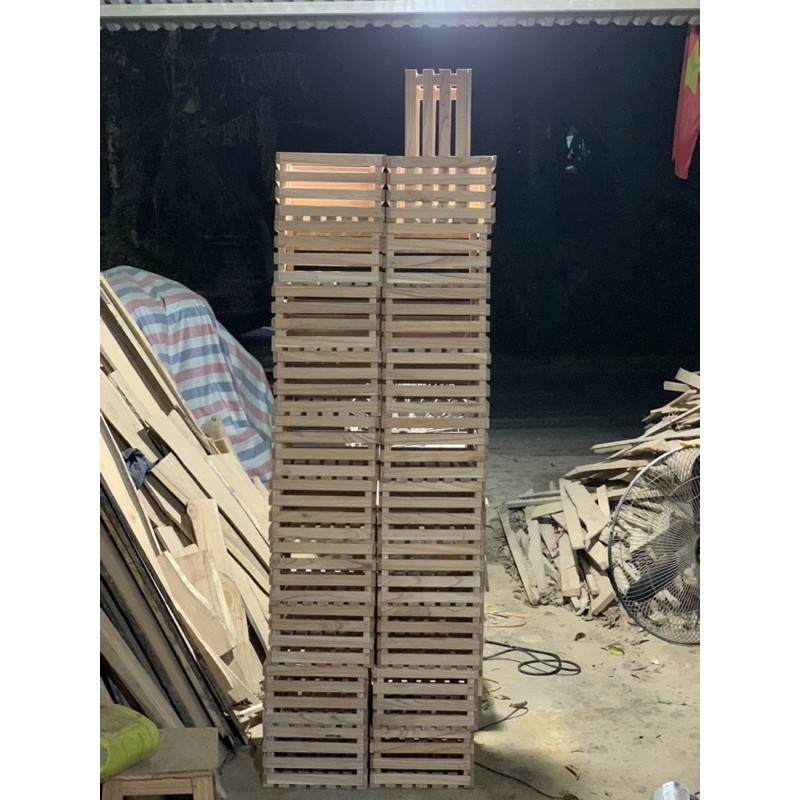 thùng gỗ pallet size M 40x30 , sâu 18cm