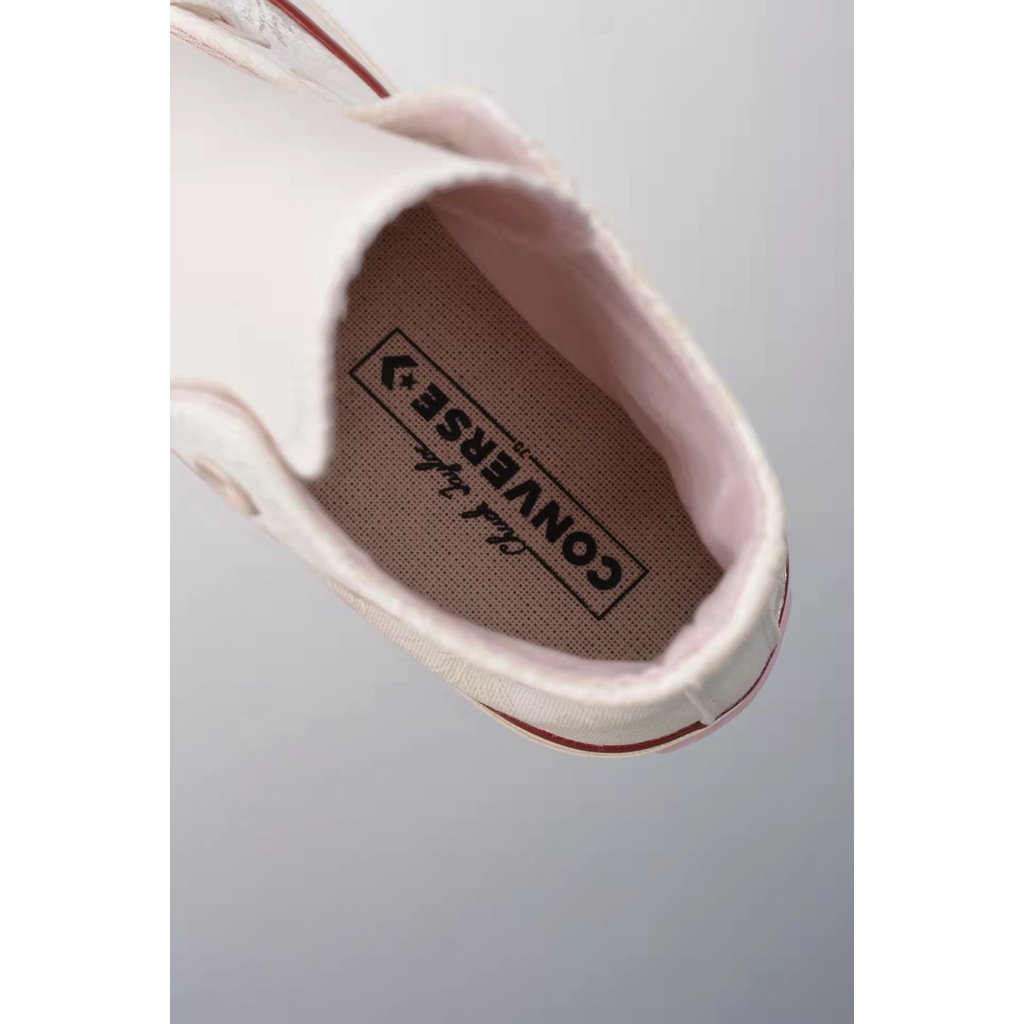 OFF WHITE Converse Giày Thể Thao Cao Cổ Thêu Hoa Phong Cách Trung Quốc Cho Nam Và Nữ Mã 1434