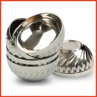 10 Chén cơm inox xoắn cách nhiệt 2 lớp không nóng