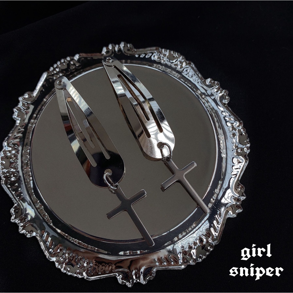 Kẹp tóc hình trái tim phong cách Harajuku dễ thương