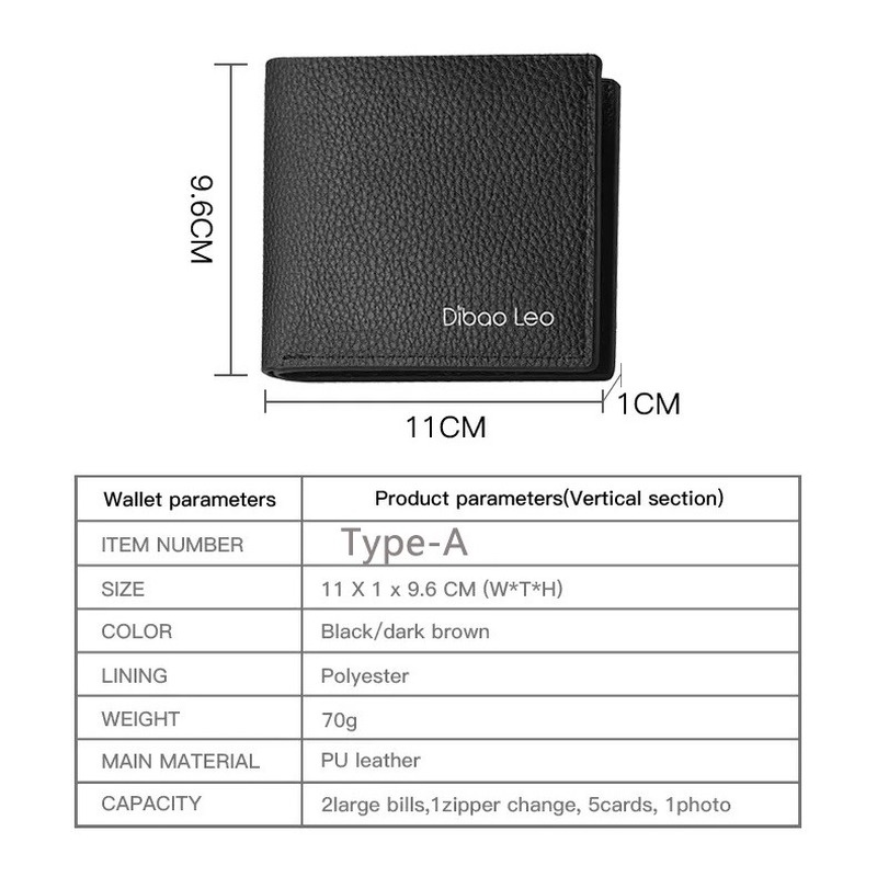 Cloves Ví Da Ngắn Gập Đôi Thời Trang Lịch Lãm Cho Nam