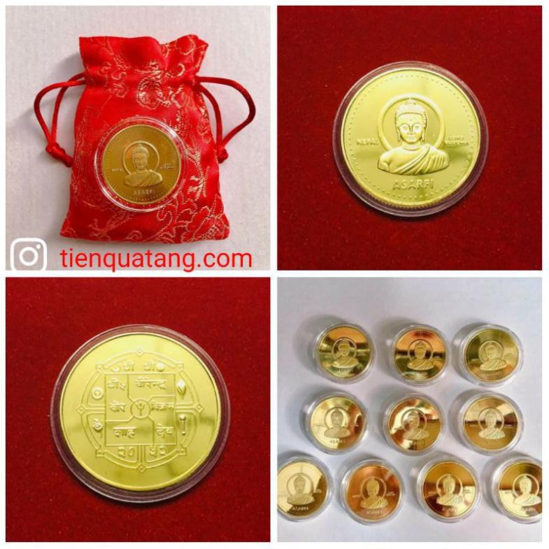 Tiền Xu Hình Phật Thích Ca Nepal Túi May Mắm | BigBuy360 - bigbuy360.vn