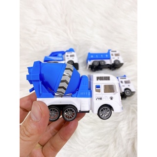 Bộ 4 xe công trình mini chạy đà cho bé