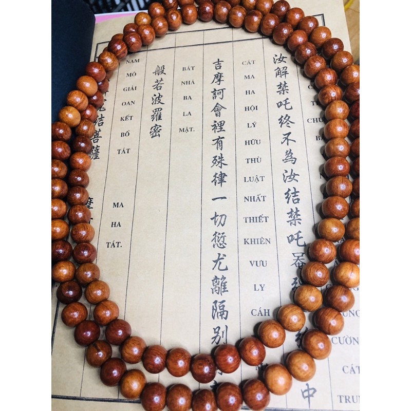 tràng 108 hạt gỗ hương