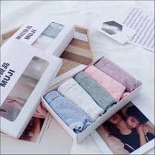 Quần lót nữ cotton muji , quần chíp nữ co giãn 4 chiều xuất nhật