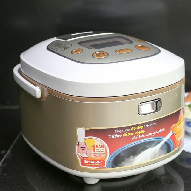 Nồi cơm điện tử Sharp 1,8L KS-TH18-GL(Mới nguyên thùng BH1năm)