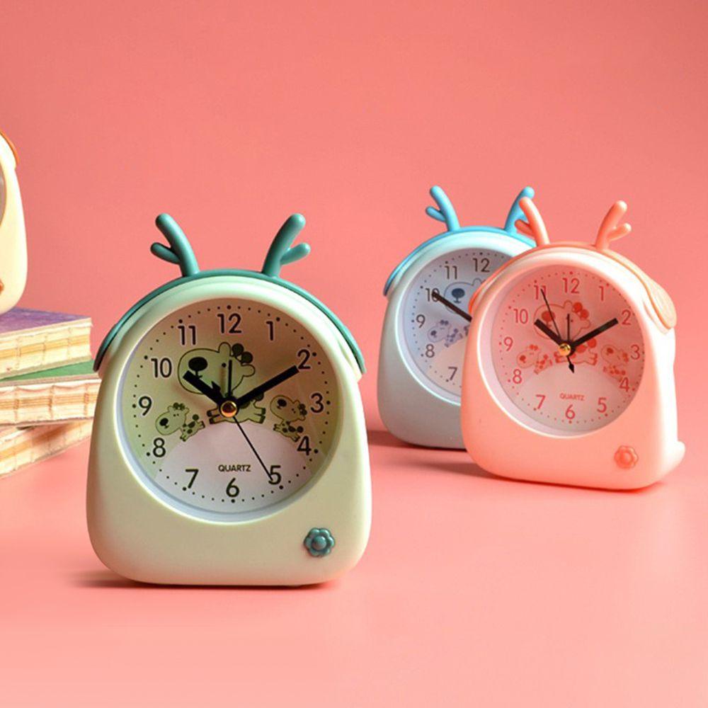 WATTLE Đồng Hồ Báo Thức Hoạt Hình Phong Cách Retro Dành Cho Trẻ Em