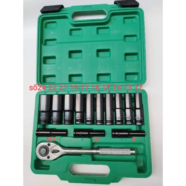 Bộ khẩu sửa chữa ô tô xe máy tuýp dài 1/2 Kapusi