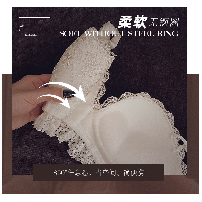 Bộ Đồ Lót Không Gọng Phối Ren Quyến Rũ Cho Nữ | BigBuy360 - bigbuy360.vn