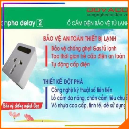 Ổ cắm điện bảo vệ tủ lạnh Anpha Delay 2