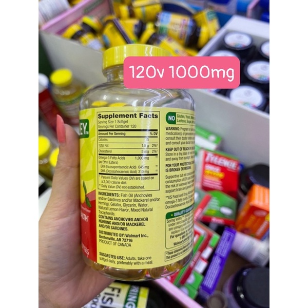 OMEGA 3 Dầu Cá Omega 3 Spring Valley hàng mỹ