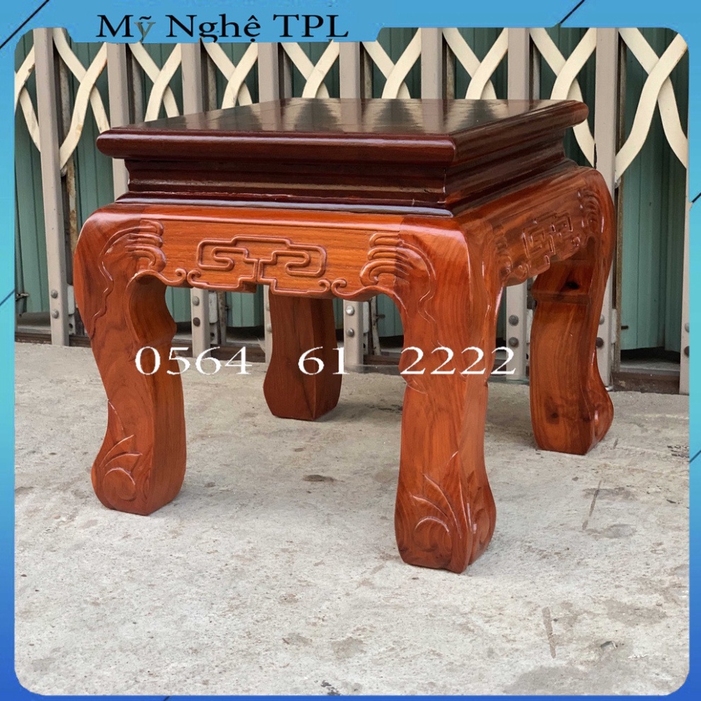 Đôn Đế Chiện Vuông Kê Và Ngồi Cực Đẹp Mặt 35 Cao 35cm