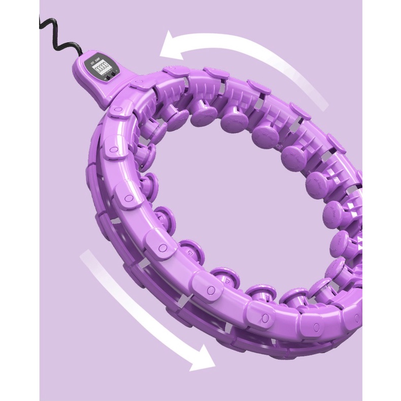 Vòng Lắc Eo Thông Minh Hula Hoop Kết Hợp Bộ Đếm Kalo - Massage Bụng Giảm Béo Hiệu Quả Chất Liệu Nhựa ABS Siêu Bền