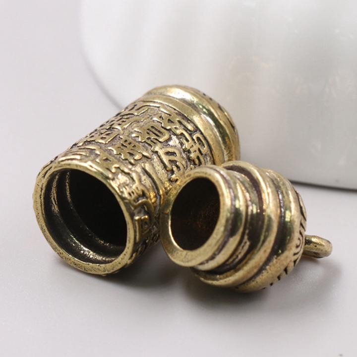 Combo Ống Chú Lăng Nghiêm Đồng Phong Thủy ( Rỗng Ruột Có Kinh Bên Trong, Mặt Dây Chuyền, Móc Chìa Khóa, ... Cổ Trang)