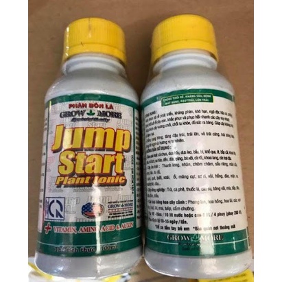 Growmore Jump Start Plant Tonic 500ml Phân bón hữu cơ bổ sung 50 Amino Acid, vitamin, vi lượng cho cây trồng