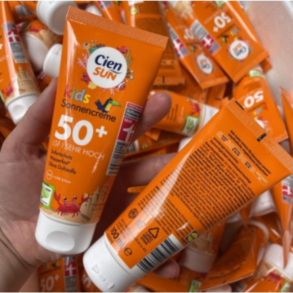 Kem chống nắng Cien sun for kids, kem chống nắng cho bé 100ml hàng Đức - Shop Dalavii