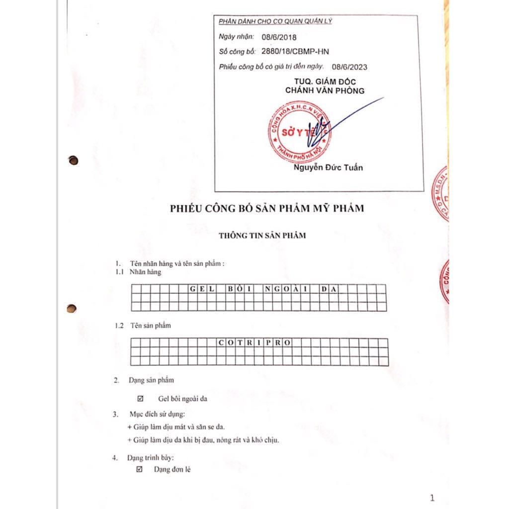 Gel bôi trĩ COTRIPRO dành cho người bệnh trĩ, tuýp 25gr - Health Pharmacy