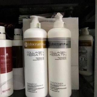 Cặp dầu gội xả COLLAGEN KERATIN EDOCEAN PLUS 1000ml x2