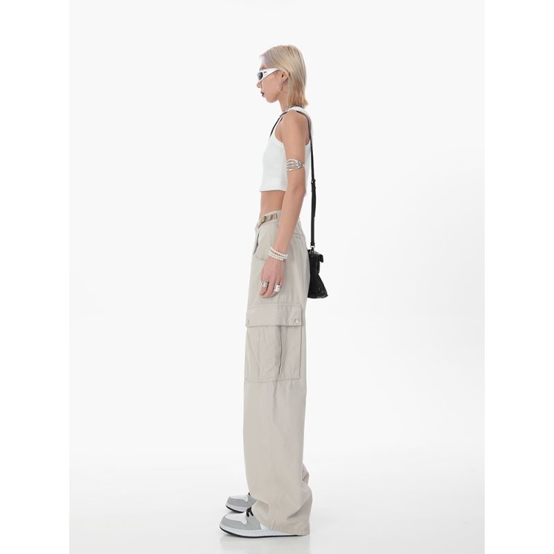 ◙❏∈ Quần Dài Ống Đứng 100% Cotton Nguyên Chất Thời Trang Đường Phố Mỹ Mùa Hè Dành Cho Nam Và Nữ