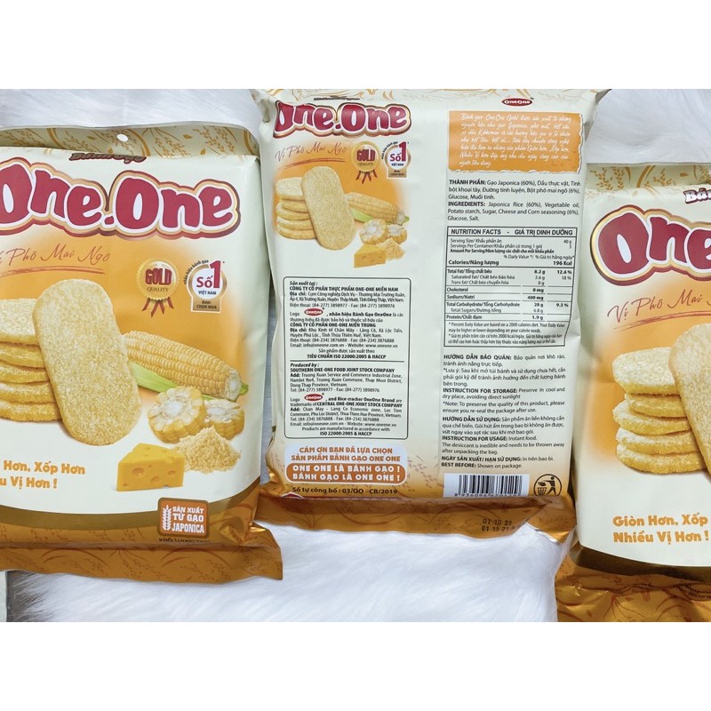 Bánh gạo One One Vị Phô Mai Bắp