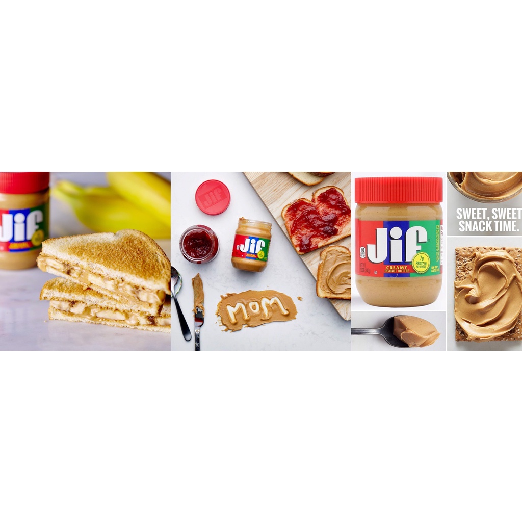 Bơ Đậu Phộng Mịn Jif 454g (Mỹ)