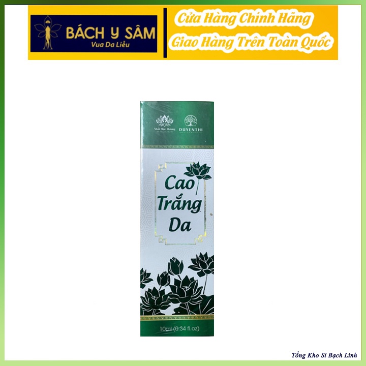 Cao Trắng Bách Y Sâm TRẮNG DA TỨC THÌ Nhất Mộc Hương Bạch Linh Tuýp 10gr Mẫu Mới Nhất Màu Xanh Lá