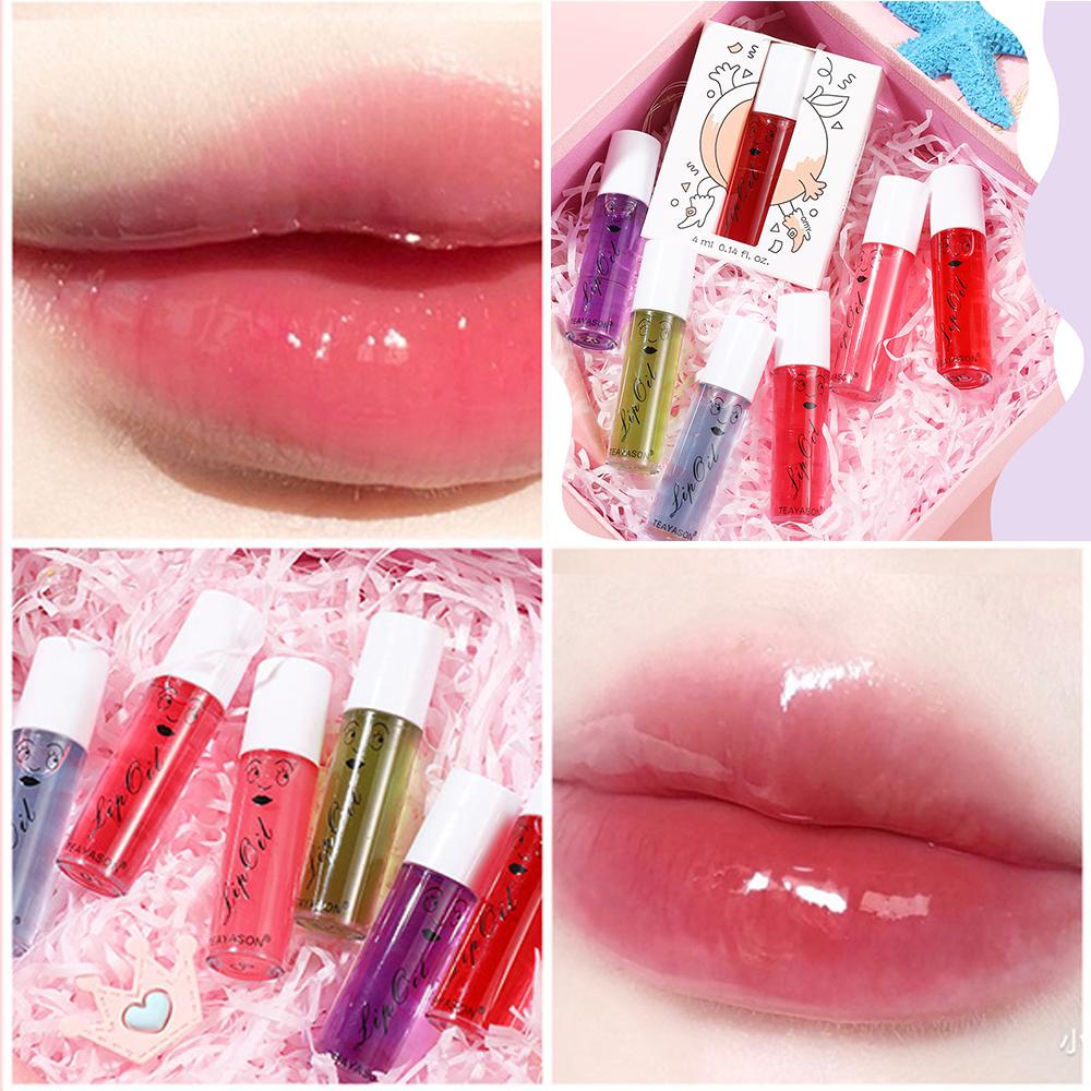 OCEANMAP Dầu Dưỡng Môi Trong Suốt Hương Trái Cây Dưỡng Ẩm Cho Đôi Môi Căng Mọng