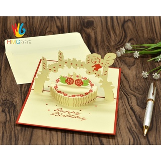NHIỀU MẪU - Thiệp 3D Sinh Nhật, thiệp nổi HMG Handmade, Pop-up Card For Birthday, Thiết Kế Độc Đáo Tạo Bất Ngờ