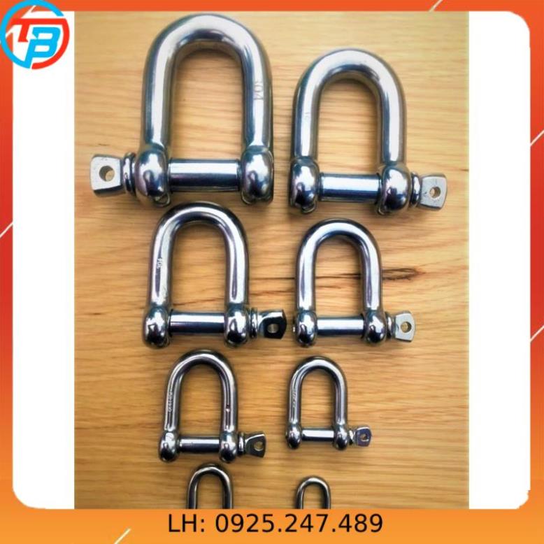 Maní U INOX 304 ( Mã lý U INOX 304 ) cáp thép Sài Gòn