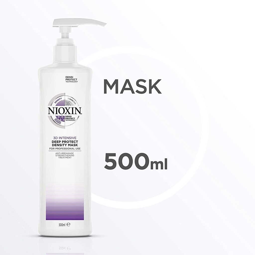 Dầu Hấp Tóc Nioxin 3D Bảo Vệ Tóc Và Da Đầu, Giúp Tóc Vào Nếp Mềm Mượt Intensive Deep Protect Density Mask 500ml