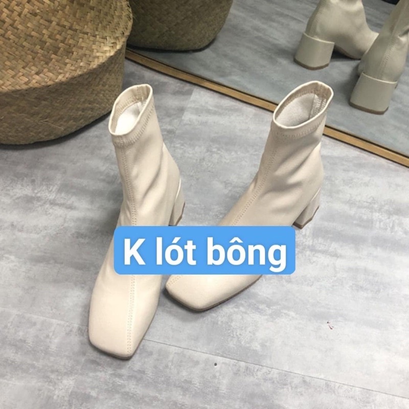 BOOT DA CAO GÓT MỀM MỊN KHÔNG KHOÁ KÉO [KÈM ẢNH THẬT]