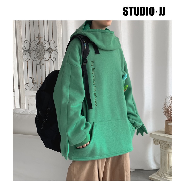 ÁO HOODIE ẾCH KHOÁ MIỆNG SIÊU CUTE 😂😂 | BigBuy360 - bigbuy360.vn