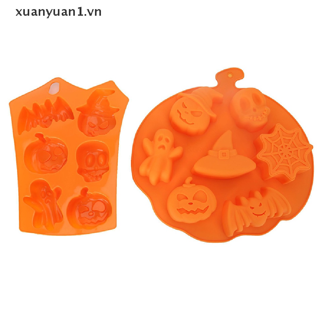 Khuôn Silicon Làm Bánh Phong Cách Halloween Độc Đáo