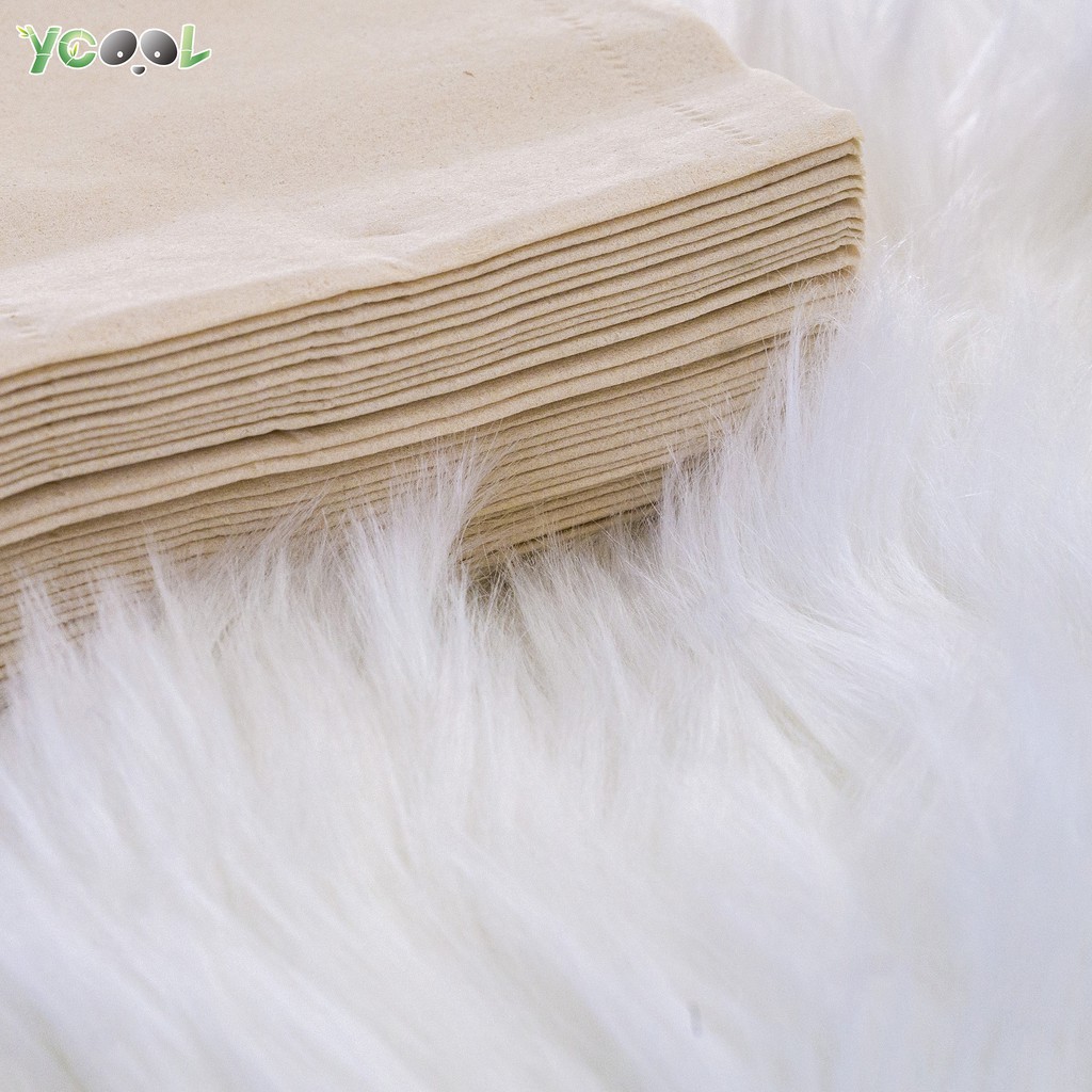 [Mã 267FMCGSALE giảm 8% đơn 500K] Thùng 30 gói giấy ăn gấu trúc sợi tre thiên nhiên không chất tẩy trắng Ycool
