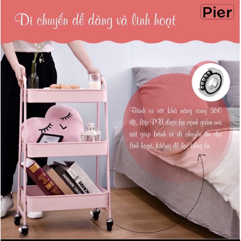 KỆ SẮT ĐA NĂNG CAO CẤP PIER (CHỊU LỰC TỚI 50KG)