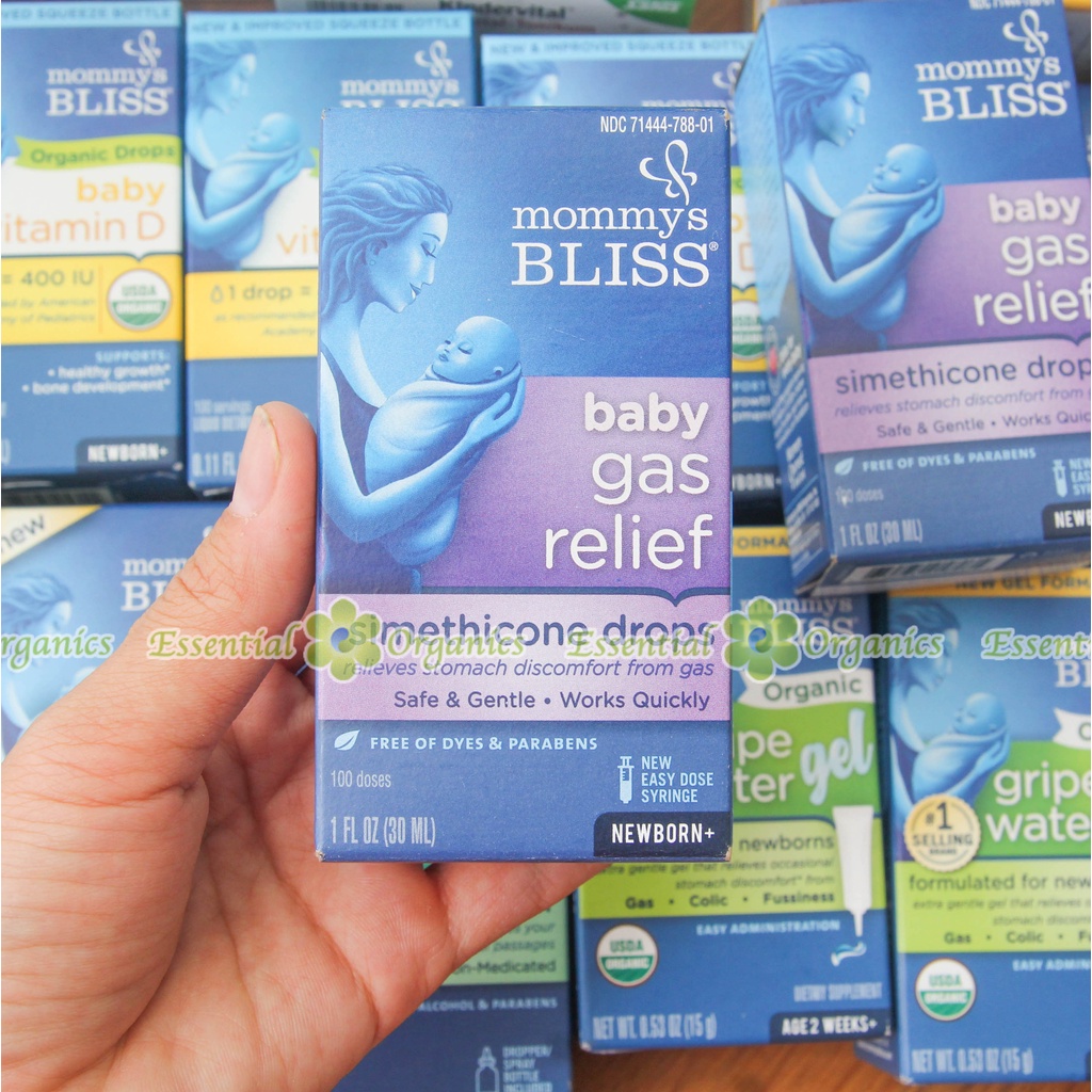 Dung Dịch Tiêu Gas, Giảm Đầy Hơi Đau Bụng Mommy Bliss cho Bé Sơ Sinh