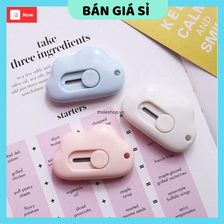 Dao Cắt Giấy GIGAHOME Dao Rọc Giấy Mini Cute Hình Đám Mây Dễ Thương Học Sinh Văn Phòng 9448