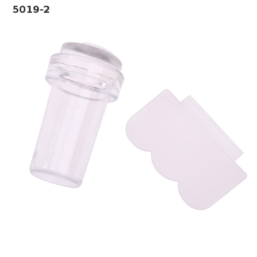[GAV] Pure Clear Jelly Silicone Nail Art Stamper Scraper Nail Stamp Stamping Tool {VN}