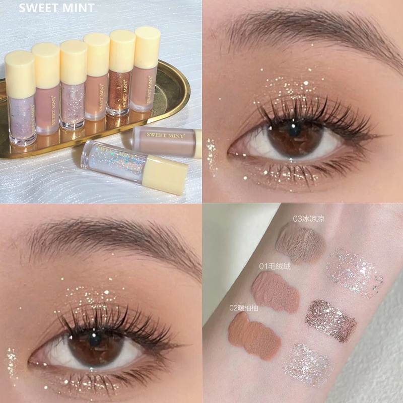 (Bán Buôn – Sỉ) Nhũ Mắt Gel Nhũ Kim Tuyến Lấp Lánh Sweet Mint Dinamond Trang Điểm Mắt Tăng Độ Quyến Rũ